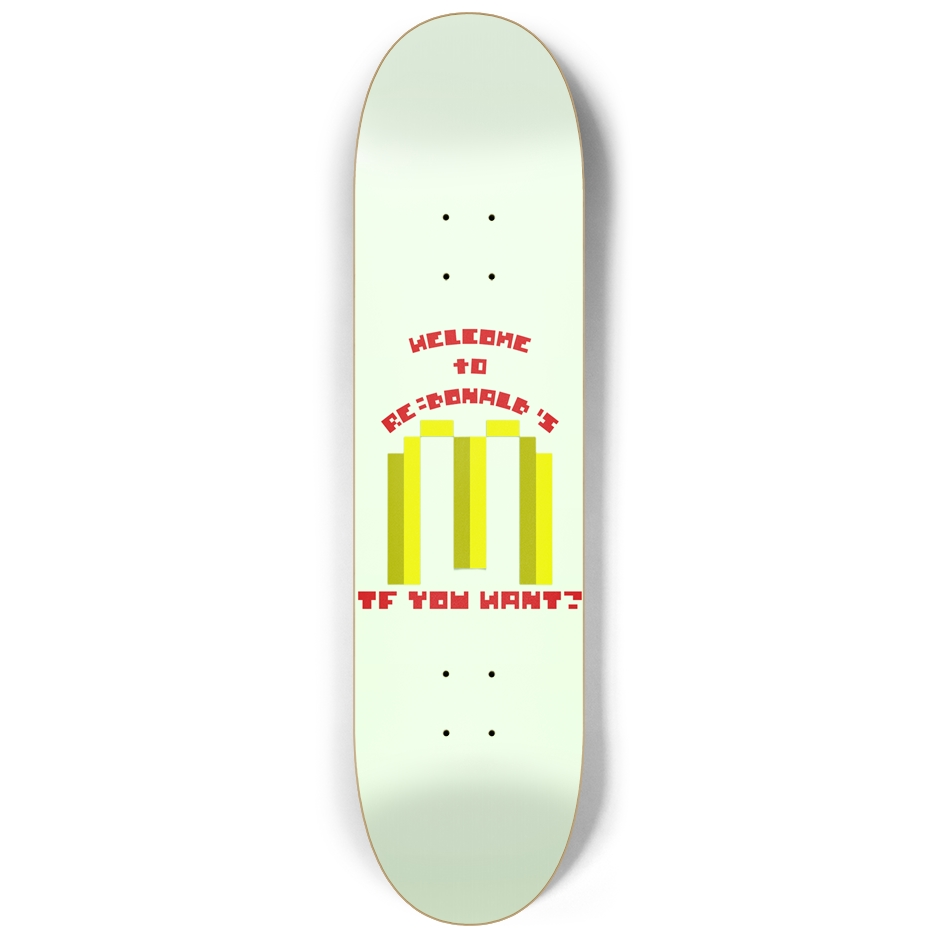 RE:DONALD’S GITD Custom Skateboard